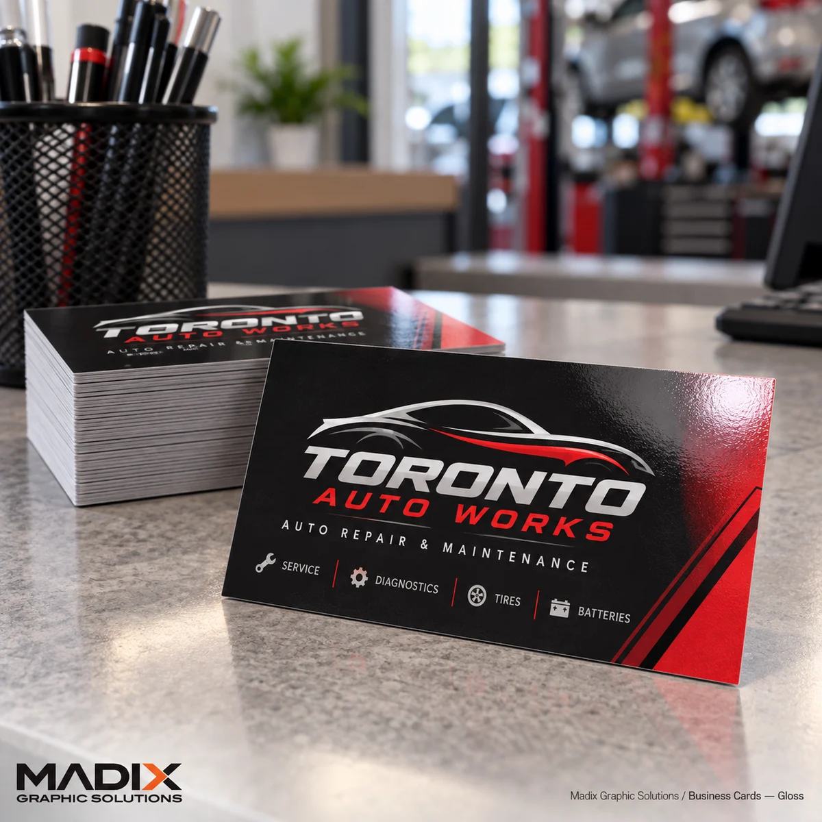 Business Cards, Gloss: Madix business cards sample 2