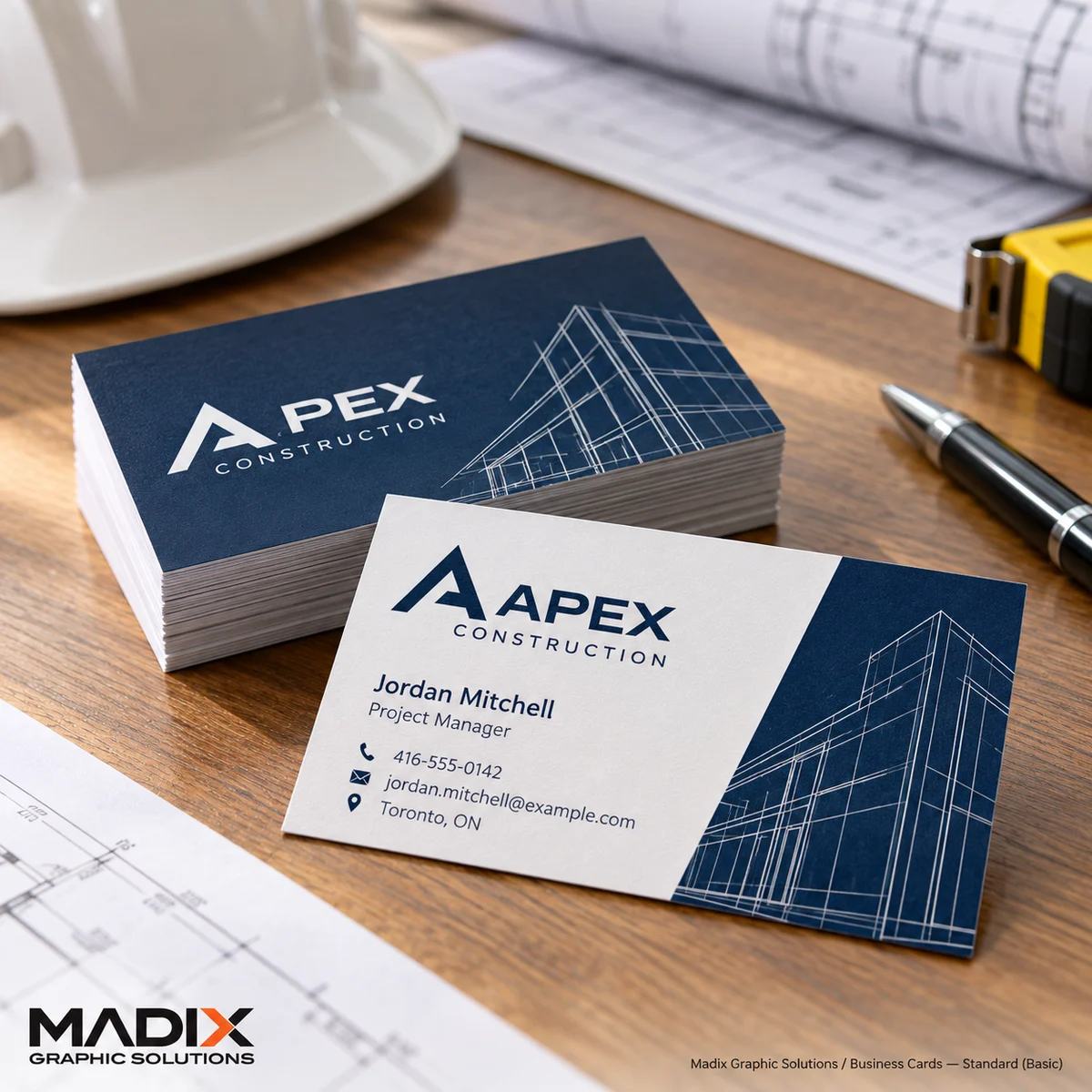 Business Cards, Standard: Madix business cards sample 1