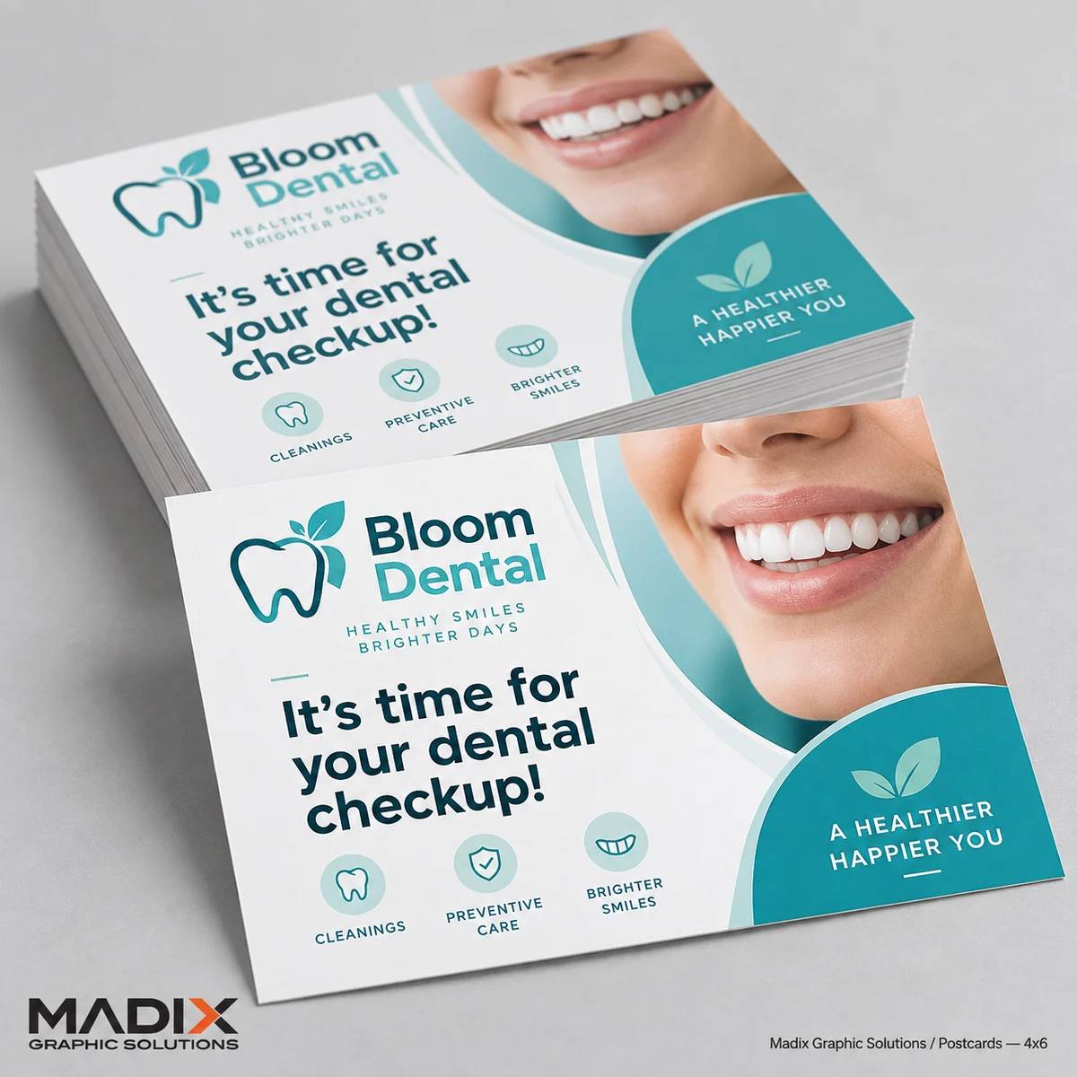 Postcards printed by Madix