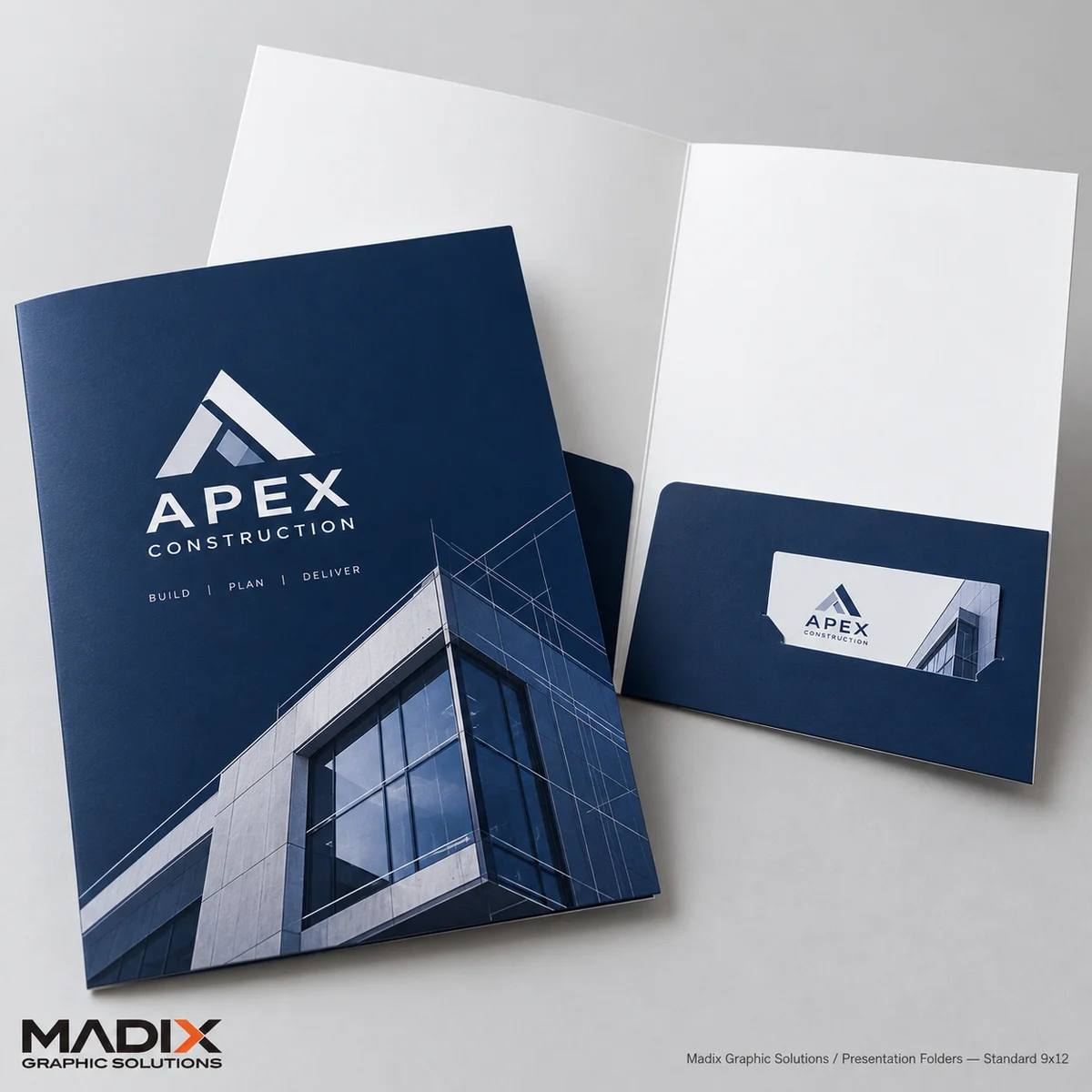 Presentation Folders printed by Madix