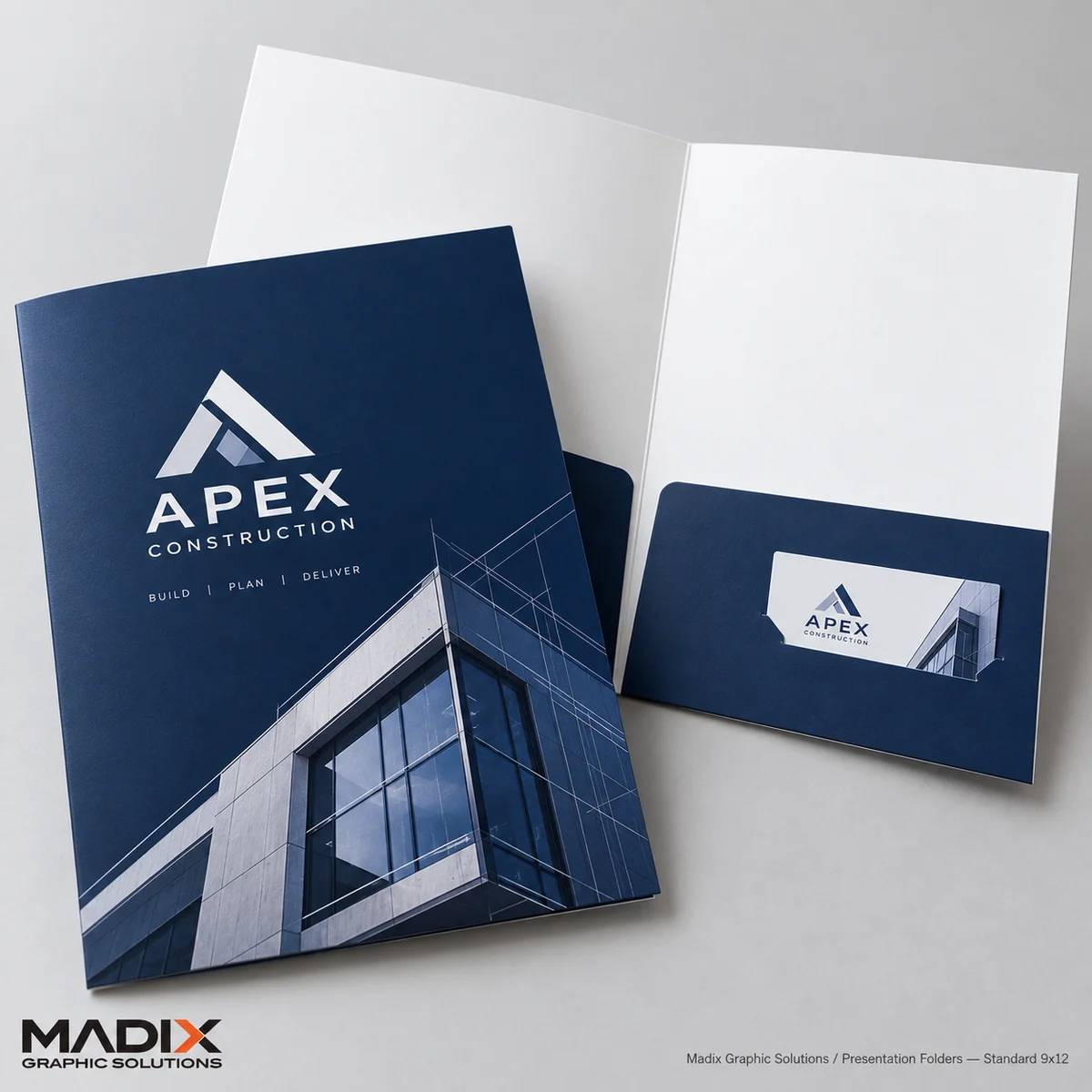 Presentation Folders printed by Madix