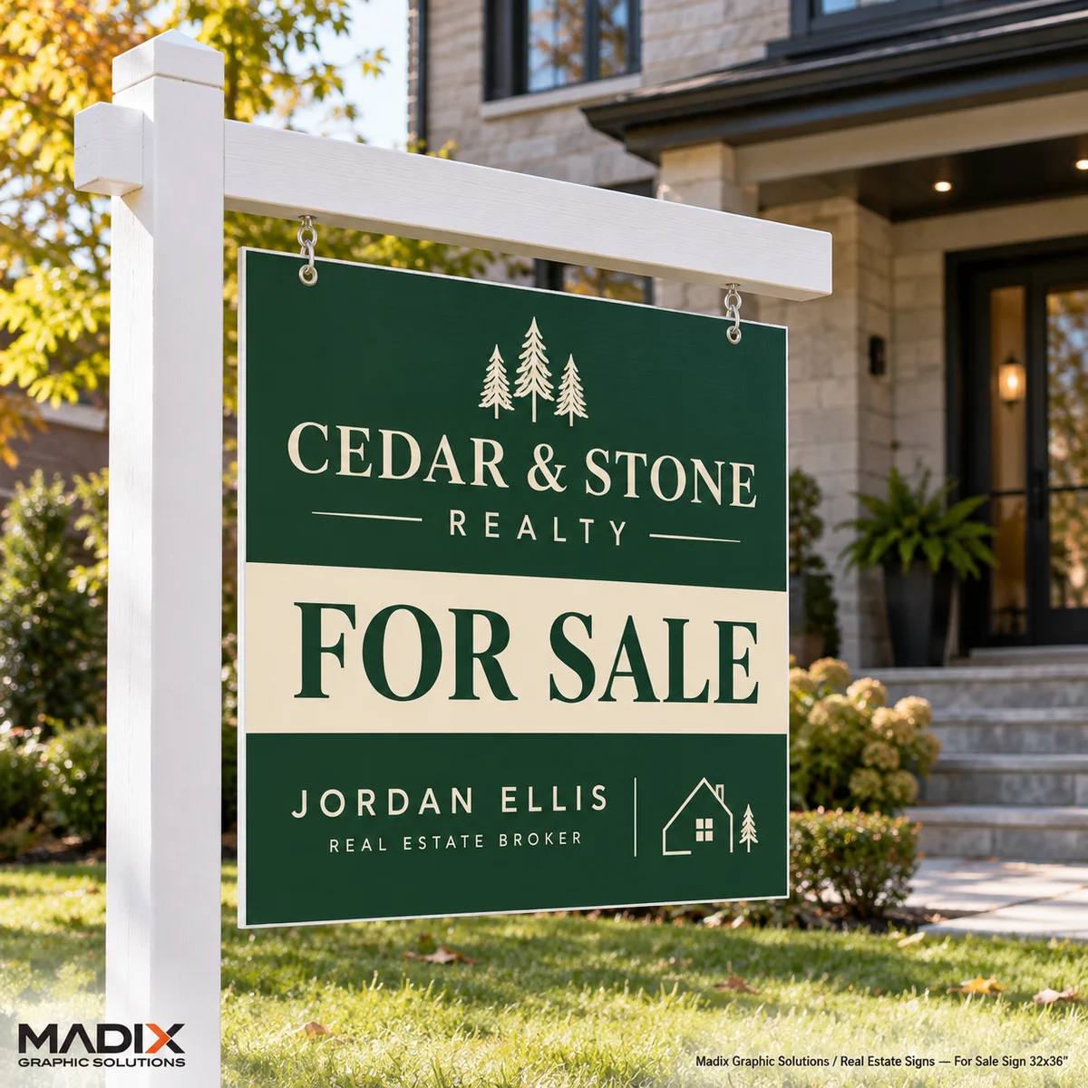 Real Estate Signs printed by Madix