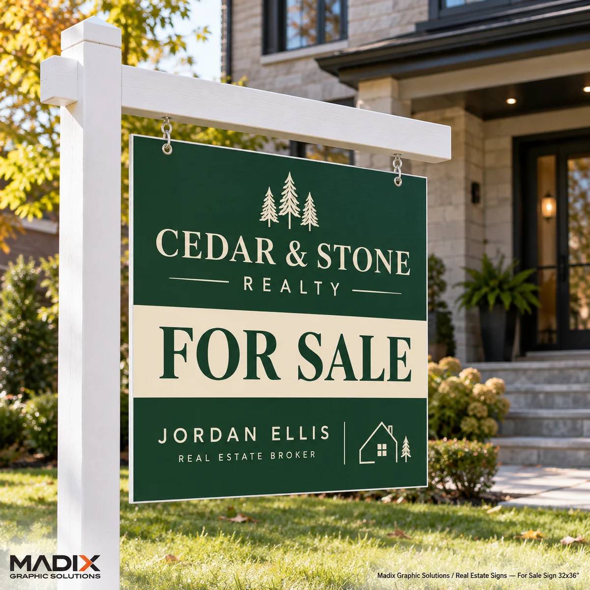 Real Estate Signs printed by Madix