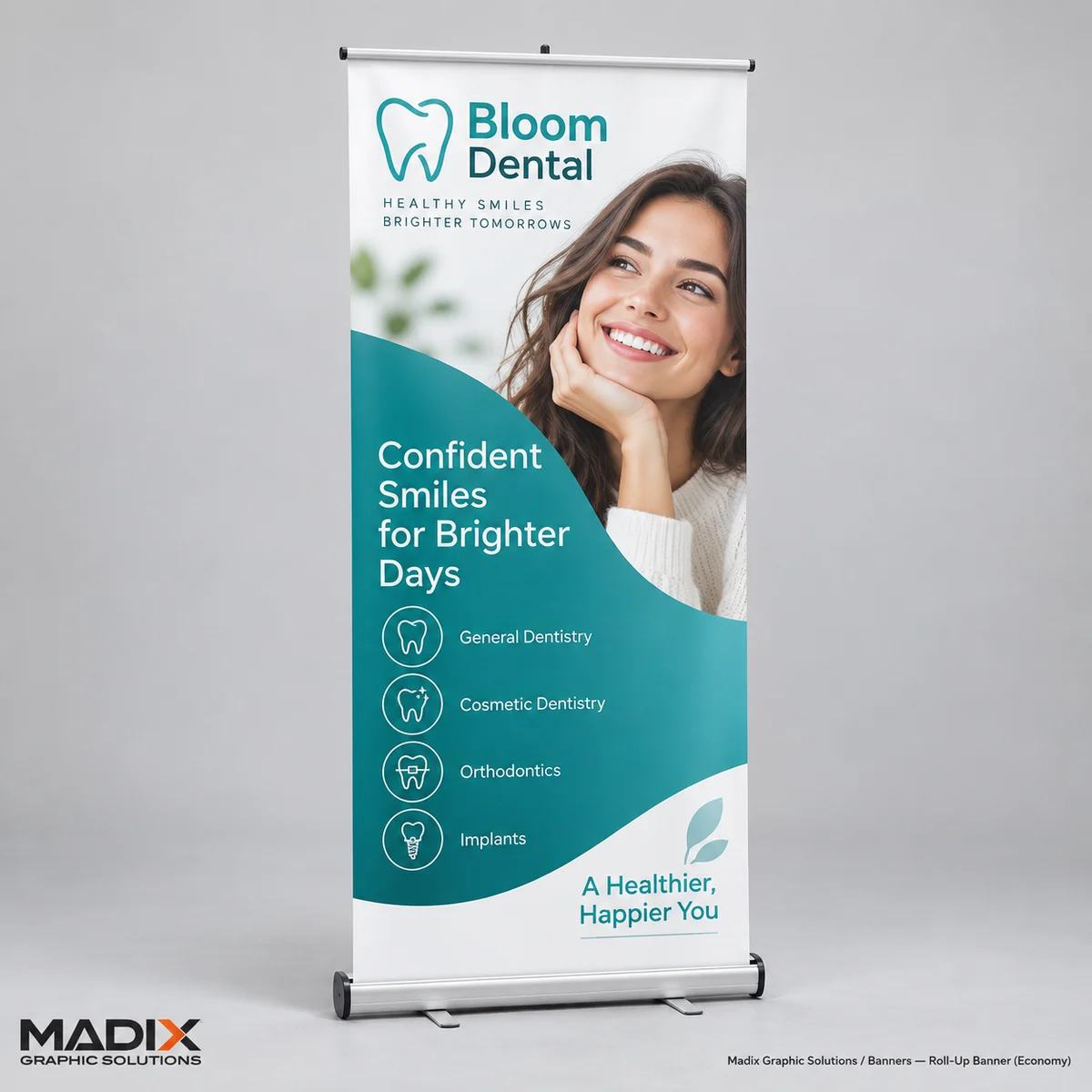 Retractable Banners, Economy: Madix roll-up banners sample 2