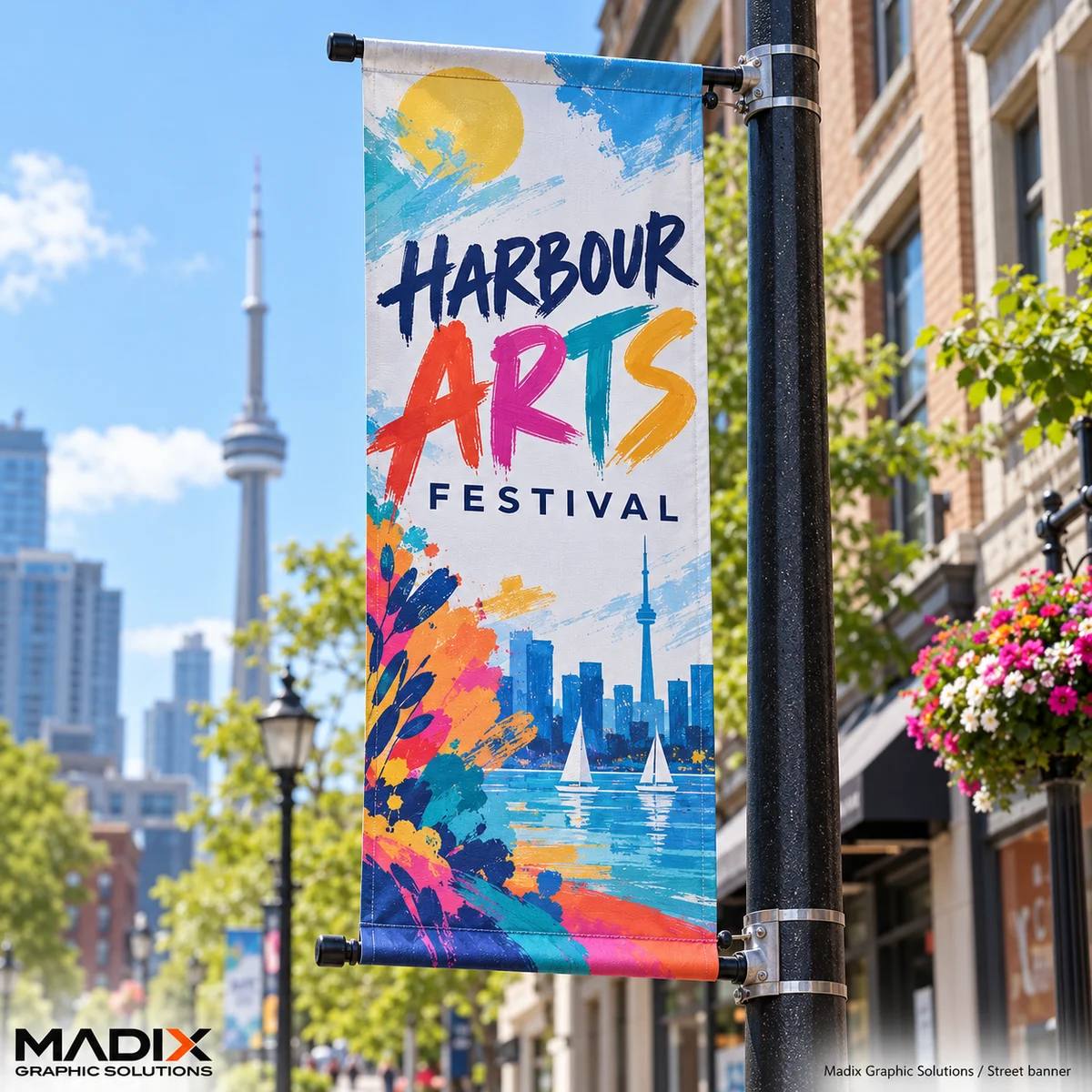 Street Pole Banners printed by Madix