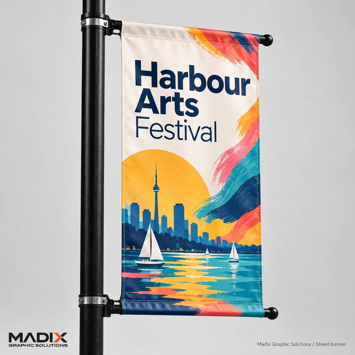Street Pole Banners: Madix street pole banners sample 2